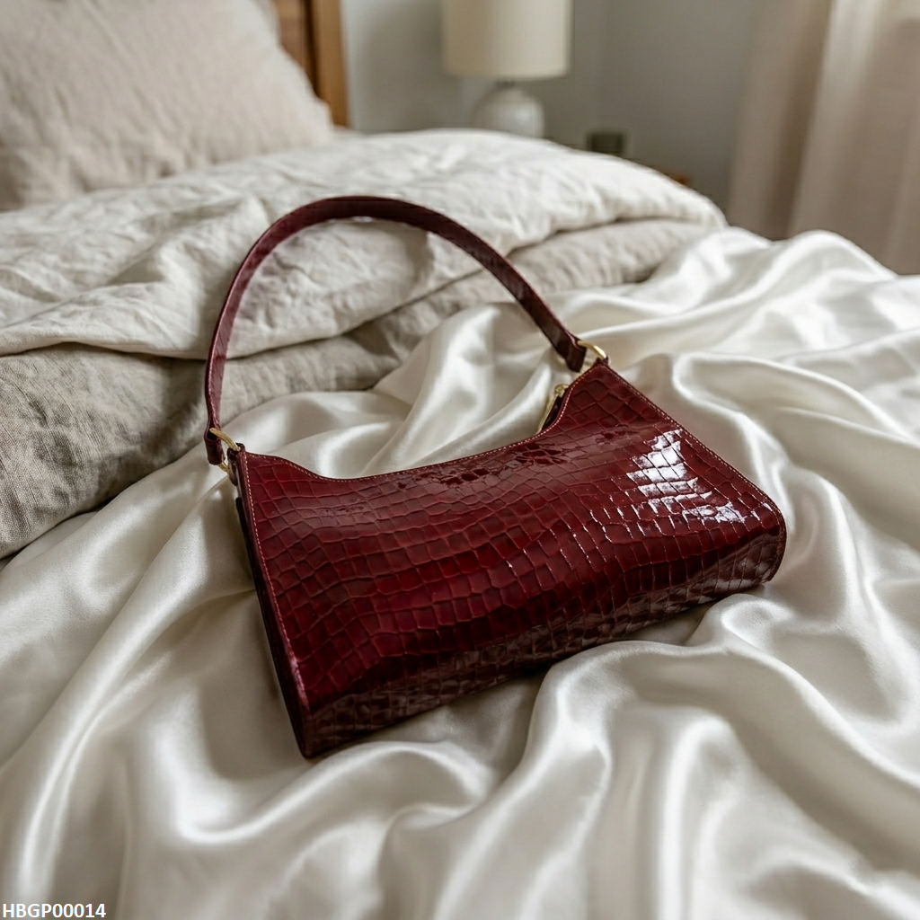 HBGP00014 Crocodile Pattern Armpit Hand Bag - HBGP