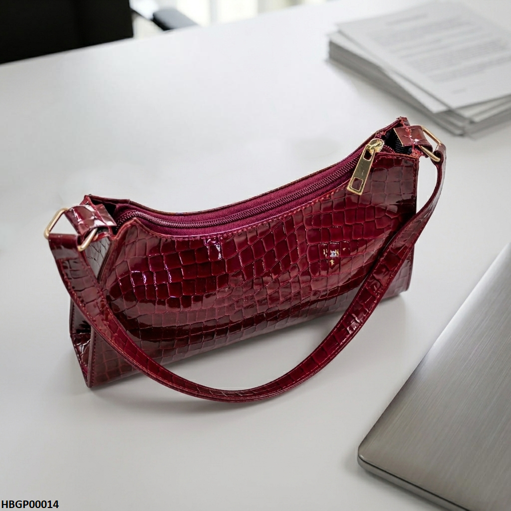 HBGP00014 Crocodile Pattern Armpit Hand Bag - HBGP